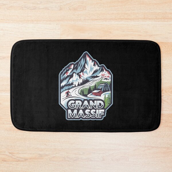 Item preview, Grand Massif - Shred the Slopes Retro Ski Sticker designed and sold by skiprender.