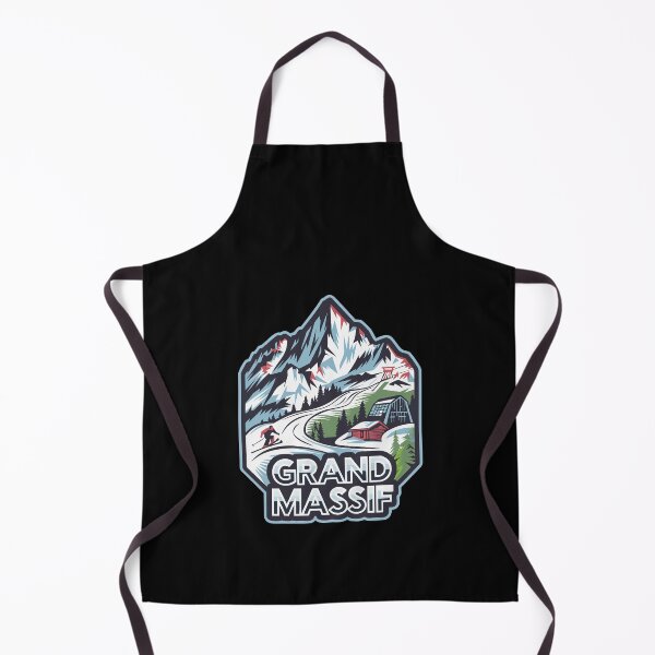 Item preview, Grand Massif - Shred the Slopes Retro Ski Sticker designed and sold by skiprender.