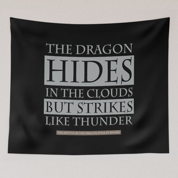 Item preview, The Dragon Hides In The Clouds But Strikes Like Thunder designed and sold by Adelberton.