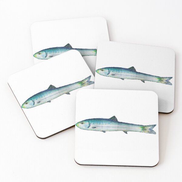 Artikelvorschau, Blaue Sardellenfisch-Illustration entworfen und verkauft von LinhPhungArt.
