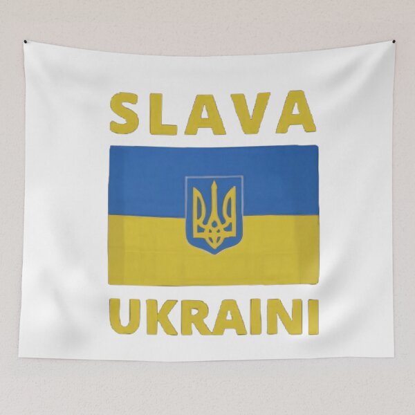 Item preview, SLAVA UKRAINI GLORY TO UKRAINE SUPPORT UKRAINE designed and sold by BugiDesignArt.