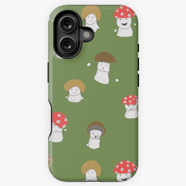 Vista previa del artículo con la obra «Lindo patrón de personaje de hongo: diseño de ilustración de hongos caprichosos», diseñado y vendido por Warm Whimsy Designs.