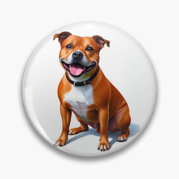 Item preview, Red Staffy Portrait designed and sold by MaedK.
