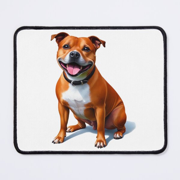 Item preview, Red Staffy Portrait designed and sold by MaedK.