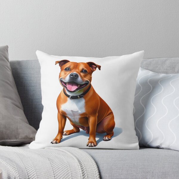 Item preview, Red Staffy Portrait designed and sold by MaedK.