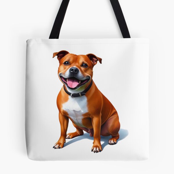 Item preview, Red Staffy Portrait designed and sold by MaedK.