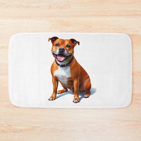 Item preview, Red Staffy Portrait designed and sold by MaedK.