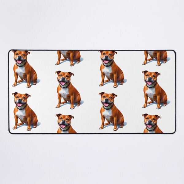 Item preview, Red Staffy Portrait designed and sold by MaedK.