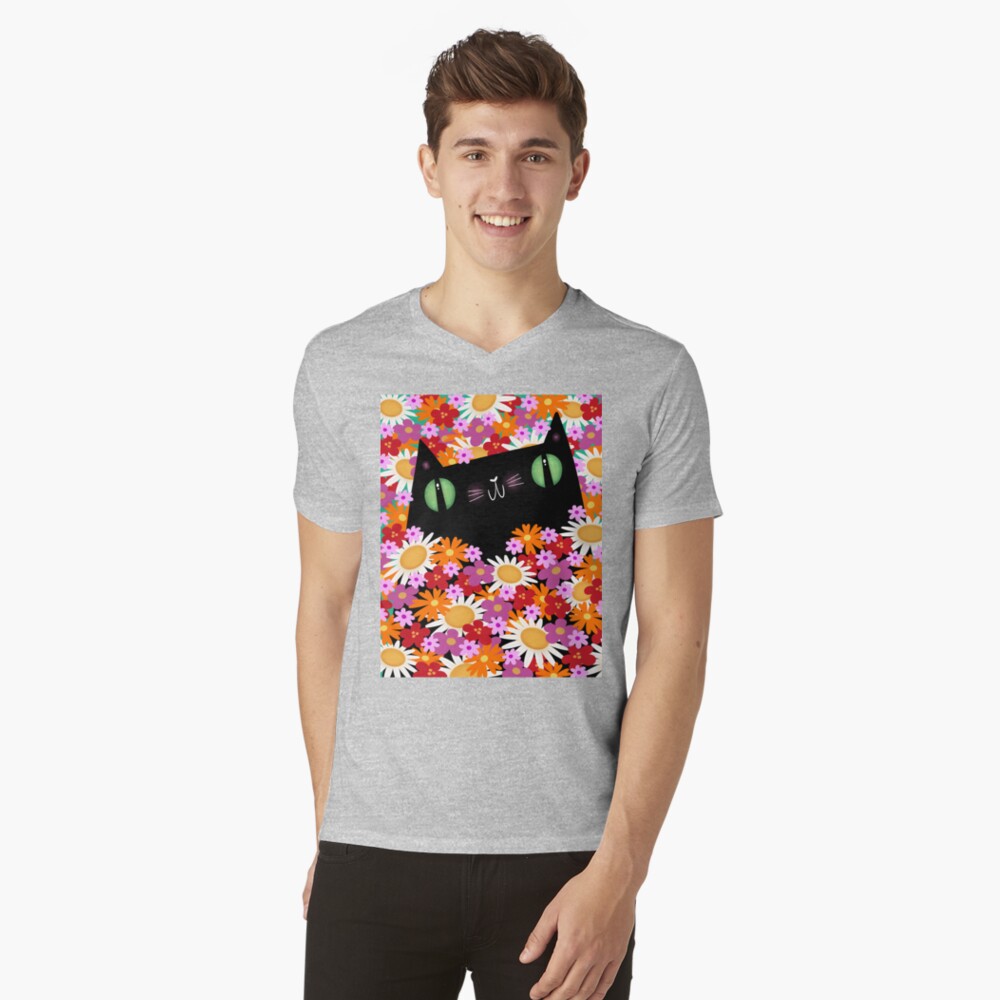 Aperçu de l'œuvre T-shirt col V créée et vendue par gal-art.