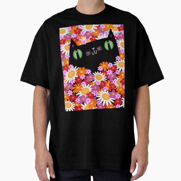 Vista previa del artículo con la obra «Flores de primavera del gato negro», diseñado y vendido por poket.piktures.