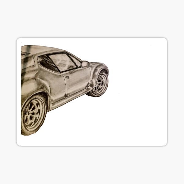 Vista previa del artículo con la obra «Dibujo de Detomaso Pantera», diseñado y vendido por WisniaRysuje.