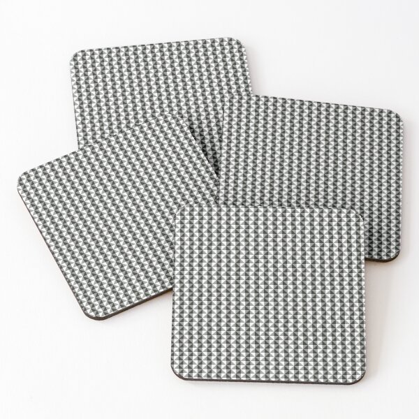 Item preview, Modern Black White and Grey Geometric Triangle Repeat Pattern Print designed and sold by MoePark.