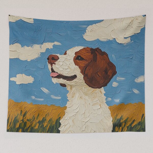 Item preview, Brittany Spaniel | Post-impressionist painting style designed and sold by ComicsFactory.