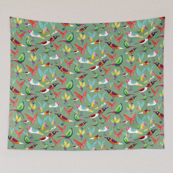 Item preview, Vibrant Colorful Birds Illustration – Stunning Artwork of Exotic Birds in Full Color designed and sold by Pandositive.