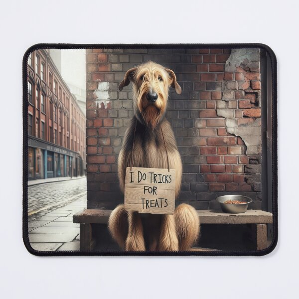 Item preview, Begging Irish Wolfhound designed and sold by Maria Dryfhout.