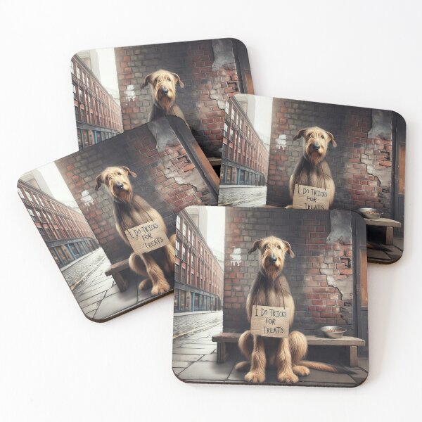 Item preview, Begging Irish Wolfhound designed and sold by Maria Dryfhout.