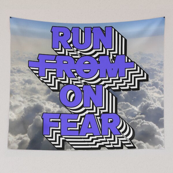 Item preview, RUN ON FEAR designed and sold by The Turbulent Architect.
