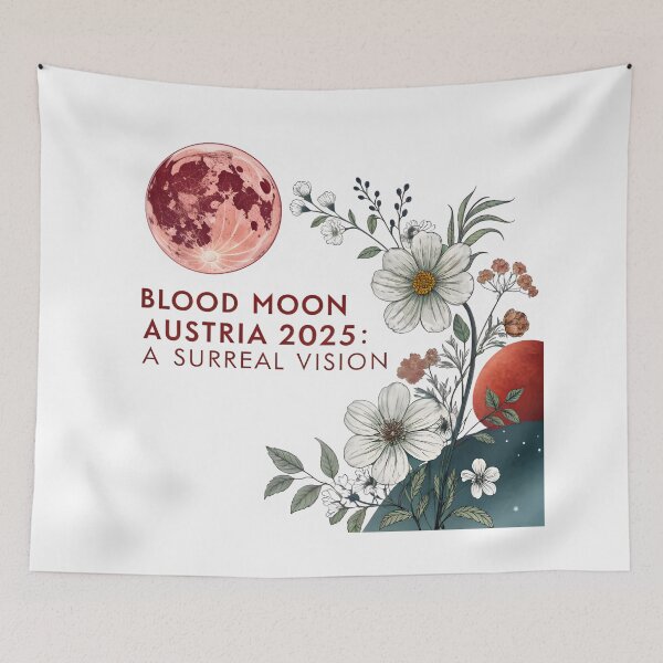 Item preview, lood Moon Austria 2025: Surreal Celestial Floral Vision T-Shirt designed and sold by AnnDesignStudio.
