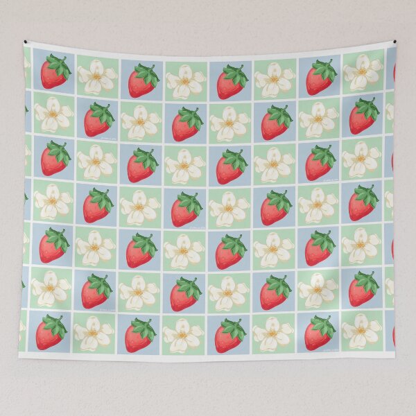 Item preview, Strawberry Blossom Pattern designed and sold by arome-de-etern.