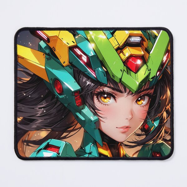 Item preview, Retro Anime Gundam Warrior Girl Futuristic Battle Armor designed and sold by SekaiVibes.