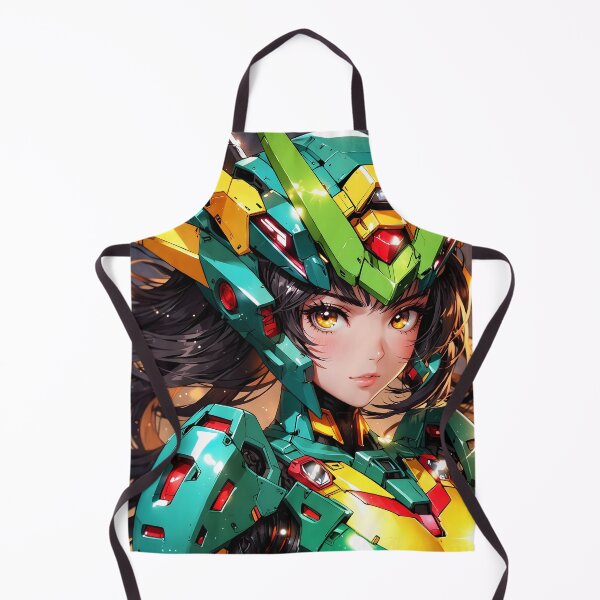 Item preview, Retro Anime Gundam Warrior Girl Futuristic Battle Armor designed and sold by SekaiVibes.