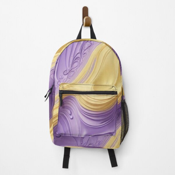 Item preview, Elegant Gold and Purple Swirl Abstract designed and sold by Harmonic_Layers.