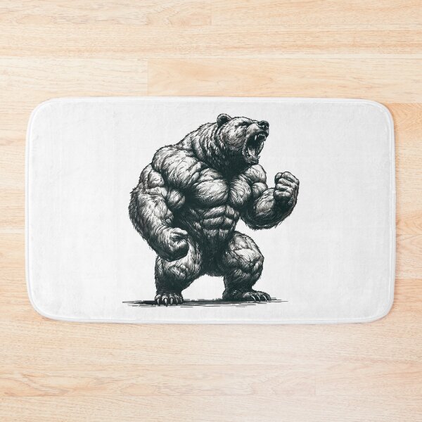 Item preview, bear strong muscles motivation strength power gift designed and sold by Pineapple-Tree.