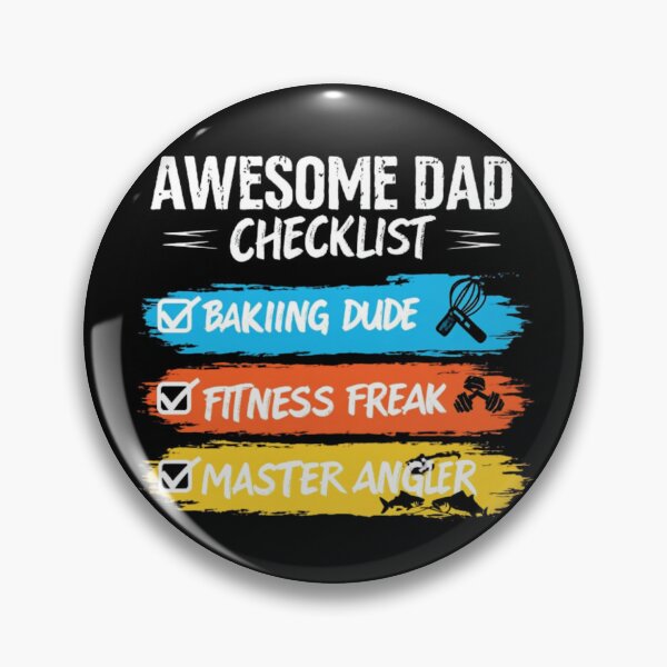 Item preview, "Awesome Dad Checklist" – Funny & Cool Fatherhood Appreciation Design designed and sold by Colorful-Garden.