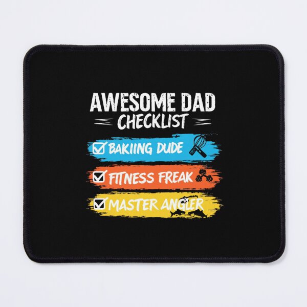 Item preview, "Awesome Dad Checklist" – Funny & Cool Fatherhood Appreciation Design designed and sold by Colorful-Garden.