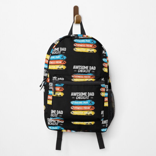 Item preview, "Awesome Dad Checklist" – Funny & Cool Fatherhood Appreciation Design designed and sold by Colorful-Garden.