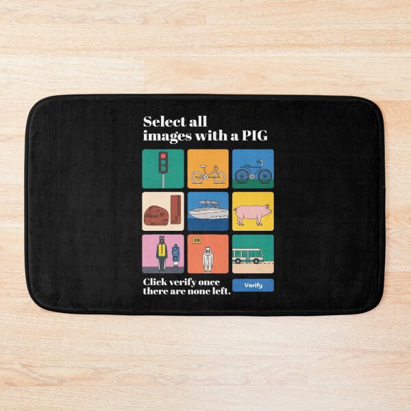 Item preview, Select all Images with a PIG Captcha designed and sold by MooonTees.