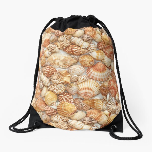 SHELL PATTERN Drawstring Bag