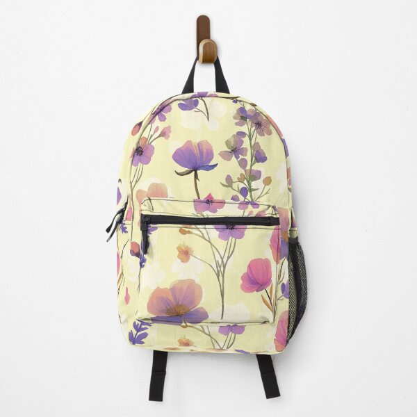 Item preview, Watercolor Wildflowers Pattern – Vintage Floral Botanical Design on Soft Pastel Background designed and sold by Nouveaupattern.