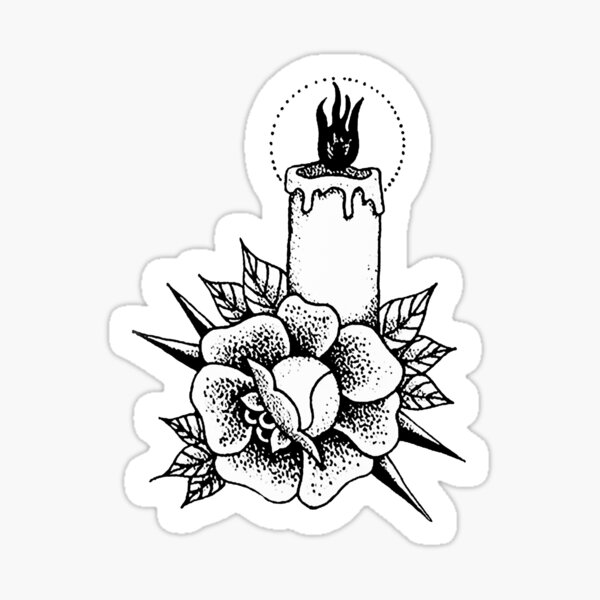 Item preview, Rose Candle Tattoo designed and sold by Big Flat Films.