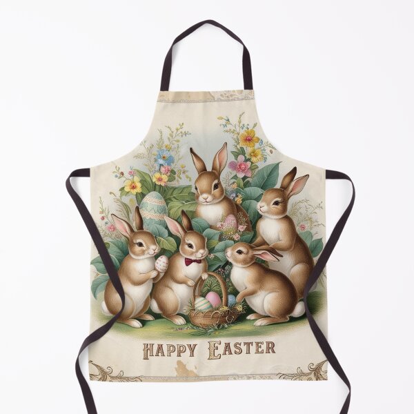 Item preview, Happy Easter vintage style design designed and sold by Vintage Designs +.