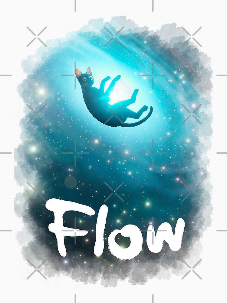Thumbnail 7 of 7, Essential T-Shirt, Cat Flow animation movie designed and sold by quellira254172.