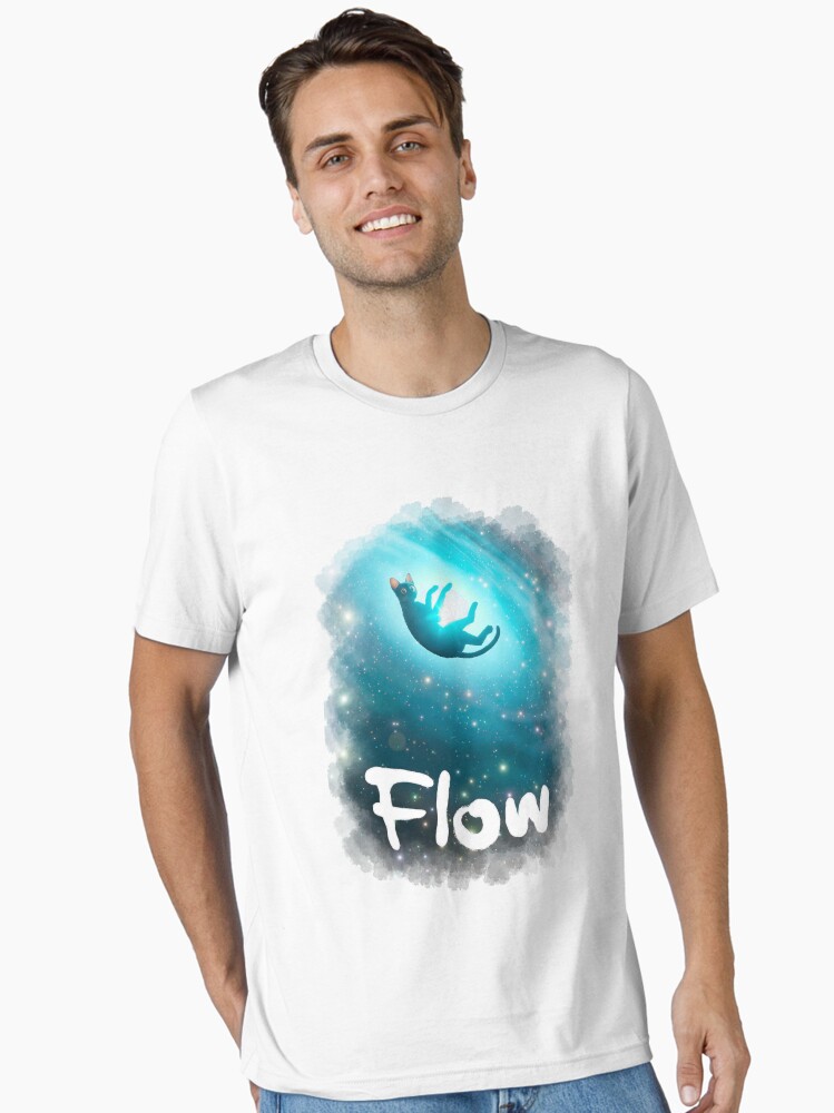 Thumbnail 2 of 7, Essential T-Shirt, Cat Flow animation movie designed and sold by quellira254172.