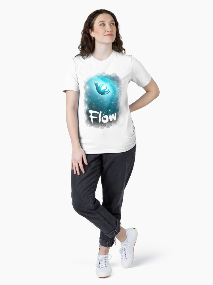Thumbnail 4 of 7, Essential T-Shirt, Cat Flow animation movie designed and sold by quellira254172.
