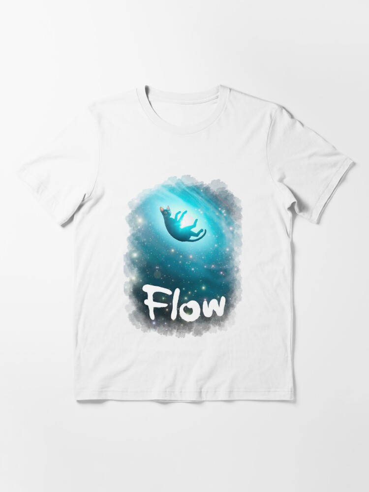 Thumbnail 3 of 7, Essential T-Shirt, Cat Flow animation movie designed and sold by quellira254172.