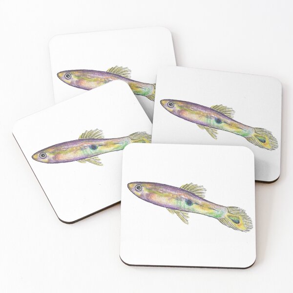 Item preview, Purple Guppy Fish Illustration designed and sold by LinhPhungArt.