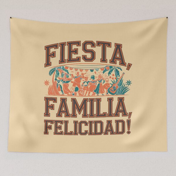 Item preview, Fiesta Familia Felicidad – Latin Celebration Design designed and sold by TeeGrit.