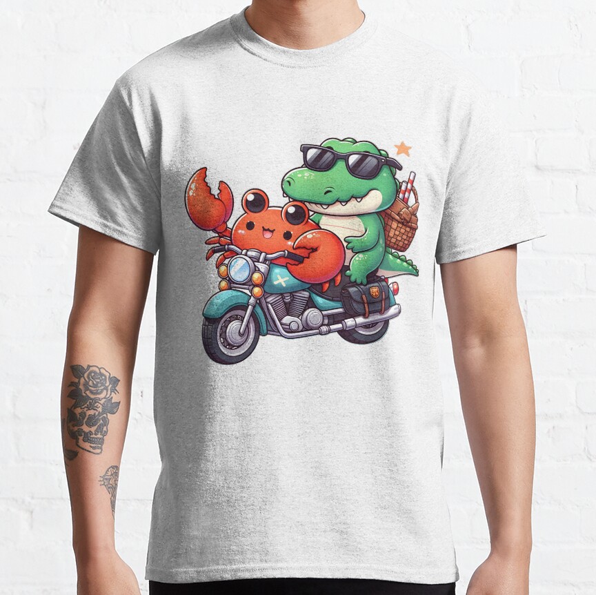 Good Vibes With Duo Bestie Croco & Craby Set 3: Harley Day Classic T-Shirt