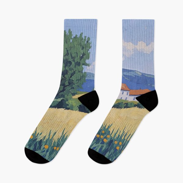 Item preview, Bulgaria landscape | Post-impressionist painting style designed and sold by ComicsFactory.