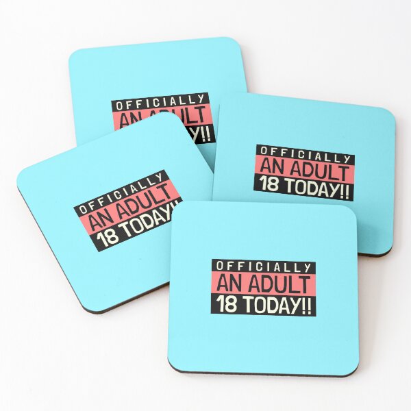 Item preview, Officially an Adult – 18th Birthday Celebration designed and sold by Grin22.