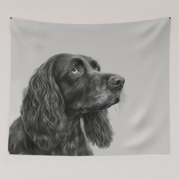 Item preview, Cocker Spaniel Dog Charcoal Style designed and sold by lascositasdetri.