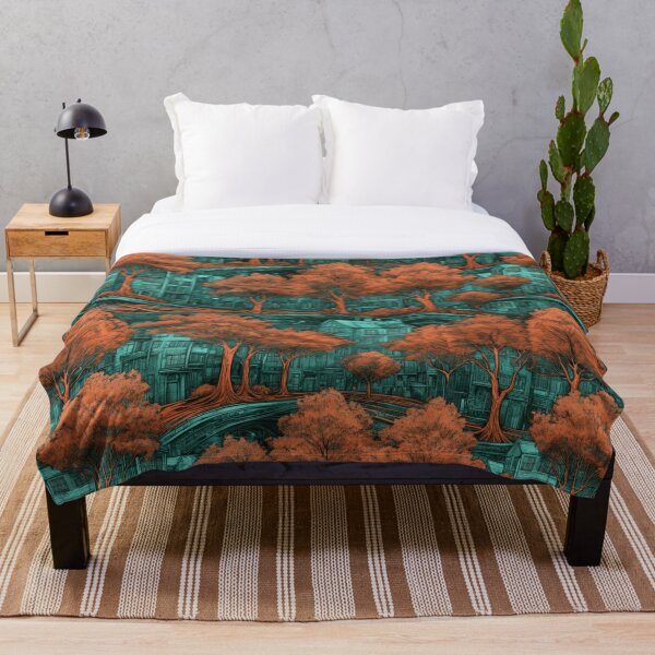 Item preview, Whispers of the Aqua Teal Town designed and sold by ELGN DESIGNS.