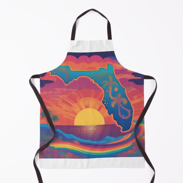 Item preview, florida with rainbows designed and sold by seahorse crossing.