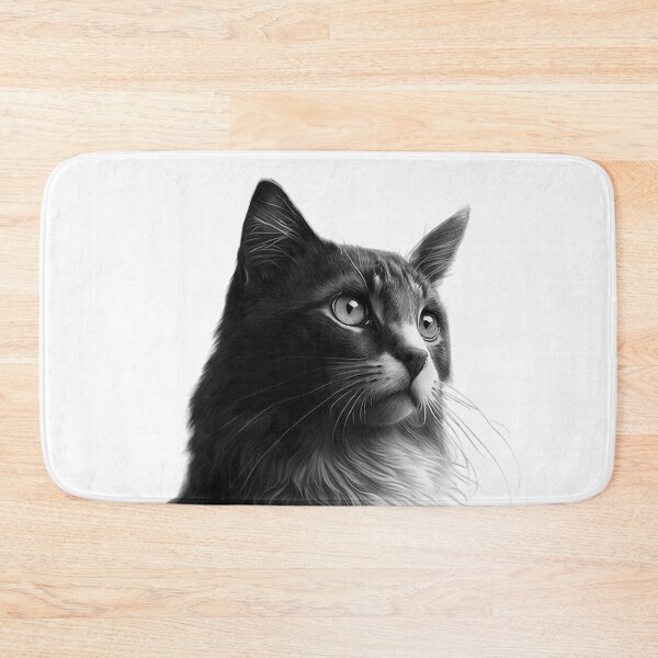Item preview, Charcoal Style Mongrel Cat designed and sold by lascositasdetri.