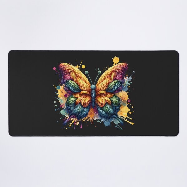 Item preview, Butterfly made from yarn designed and sold by AwesomeBeyondLimits.
