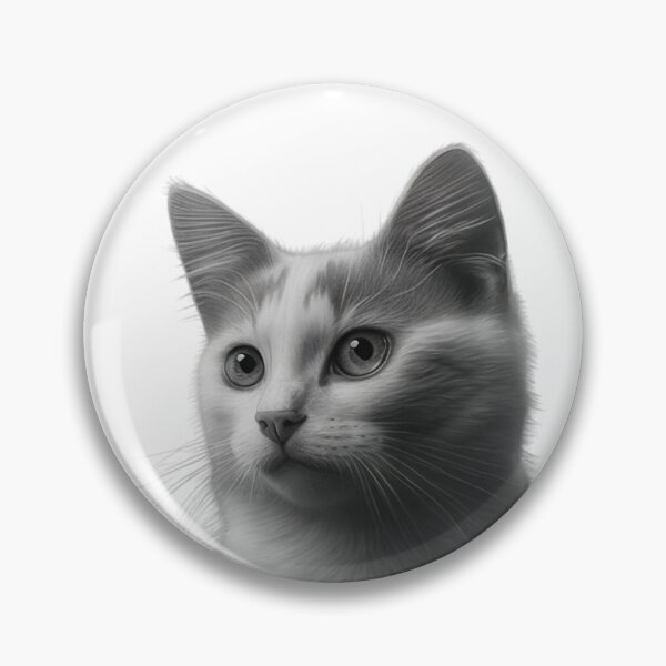 Item preview, Charcoal Style White Cat designed and sold by lascositasdetri.